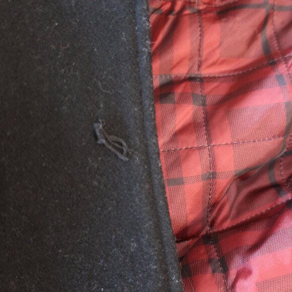 Mens Soul of London Black Wool Blend Jacket Pea Coat M - Picture 14 of 16